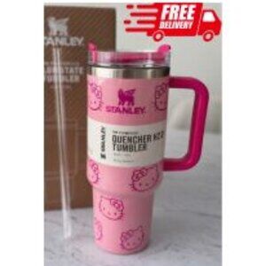"Stanley x Hello Kitty Flowstate Quencher H2.0 Tumbler – 40 oz – Limited Edition
